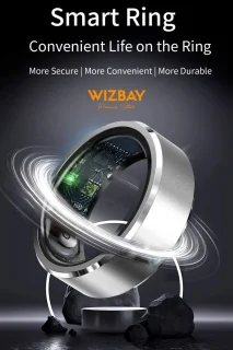 WizBay Premium Select Smart Ring Aluminium Zilver Blush - Maat 8