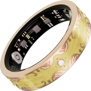 WizBay Premium Select Smart Ring Champagne Yellow 2026 - Maat 7