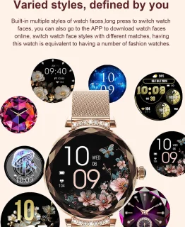 WizBay Premium Select Smartwatch 1.19" Zilveren Band