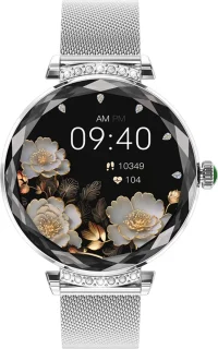 WizBay Premium Select Smartwatch 1.19" Zilveren Band