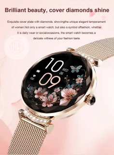 WizBay Premium Select Smartwatch 1.19" Zilveren Band