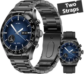 WizBay Premium Select Smartwatch 1.32-inch Stainless Steel Unisex