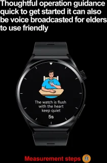 WizBay Premium Select Smartwatch 1.32" Zwart TPU