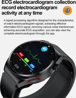 WizBay Premium Select Smartwatch 1.32" Zwart TPU