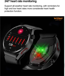 WizBay Premium Select Smartwatch 1.32" Zwart TPU