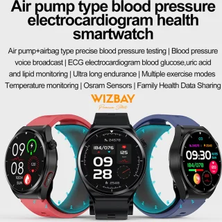 WizBay Premium Select Smartwatch 1.32" Zwart TPU