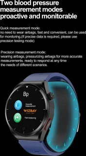 WizBay Premium Select Smartwatch 1.32" Zwart TPU
