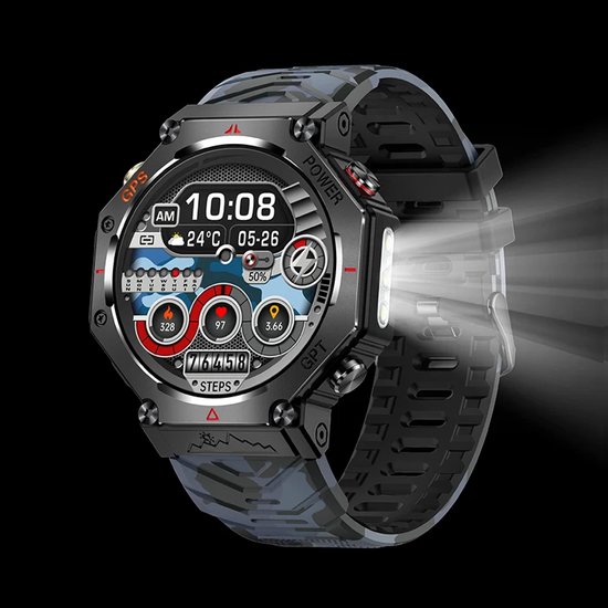 WizBay Premium Select Smartwatch 1.39 AMOLED Zwart