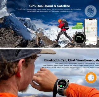 WizBay Premium Select Smartwatch 1.43 AMOLED Zwart
