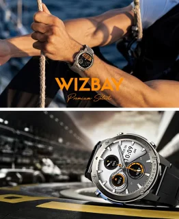 WizBay Premium Select Smartwatch 1.43 AMOLED Zwart