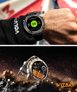 WizBay Premium Select Smartwatch 1.43 AMOLED Zwart