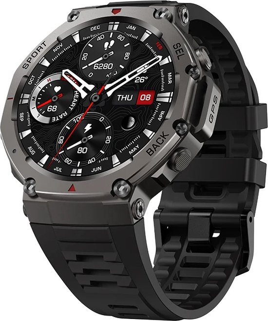 WizBay Premium Select Smartwatch 1.43 AMOLED Zwart
