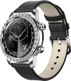 WizBay Premium Select Smartwatch 1.52 inch Zilver Zwart