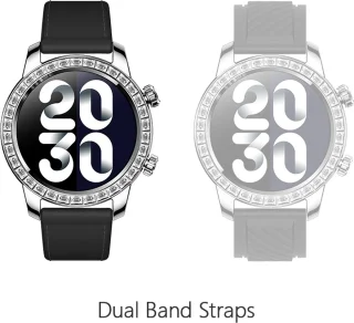WizBay Premium Select Smartwatch 1.52 inch Zilver Zwart