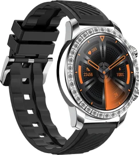WizBay Premium Select Smartwatch 1.52 inch Zilver Zwart