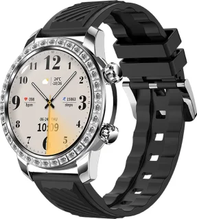 WizBay Premium Select Smartwatch 1.52 inch Zilver Zwart