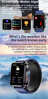 WizBay Premium Select Smartwatch 1.92 inch Zwart TPU Band