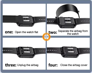 WizBay Premium Select Smartwatch 1.92 inch Zwart TPU Band