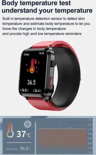 WizBay Premium Select Smartwatch 1.92 inch Zwart TPU Band
