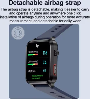 WizBay Premium Select Smartwatch 1.92 inch Zwart TPU Band