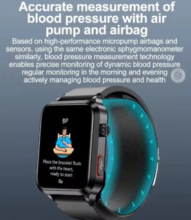 WizBay Premium Select Smartwatch 1.92 inch Zwart TPU Band