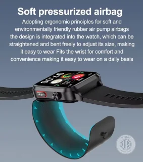 WizBay Premium Select Smartwatch 1.92 inch Zwart TPU Band