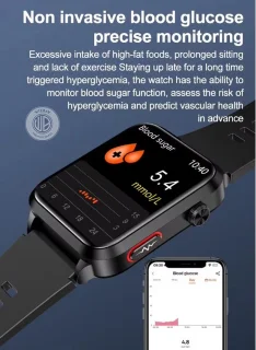 WizBay Premium Select Smartwatch 1.92 inch Zwart TPU Band