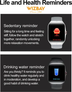 WizBay Premium Select Smartwatch 1.95" AMOLED Zwart
