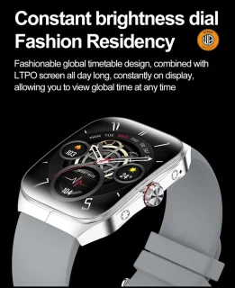 WizBay Premium Select Smartwatch 1.95" AMOLED Zwart