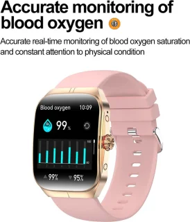 WizBay Premium Select Smartwatch 1.95" AMOLED Zwart