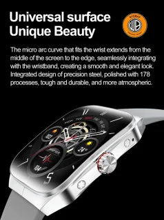 WizBay Premium Select Smartwatch 1.95" AMOLED Zwart