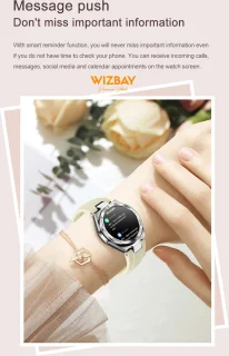 WizBay Premium Select Smartwatch Gold Case TPU Band