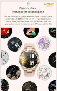 WizBay Premium Select Smartwatch Gold Case TPU Band