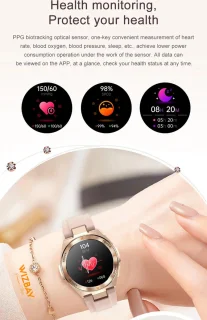 WizBay Premium Select Smartwatch Gold Case TPU Band