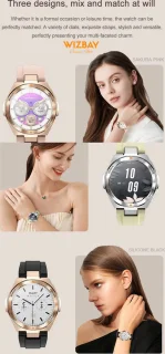 WizBay Premium Select Smartwatch Gold Case TPU Band