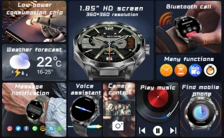 WizBay Premium Select® Smartwatch Zwart