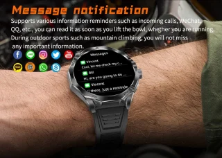 WizBay Premium Select® Smartwatch Zwart