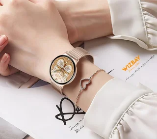WizBay Premium Select Ultra Dun 1.42" AMOLED Smartwatch Zwart