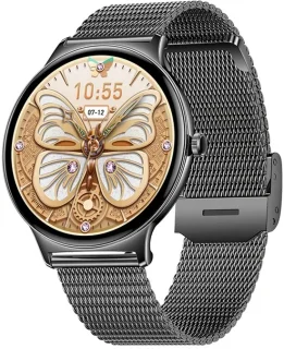 WizBay Premium Select Ultra Dun 1.42" AMOLED Smartwatch Zwart