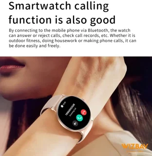 WizBay Premium Select Ultra Dunne Smartwatch 1.42 inch Goud