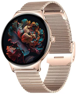 WizBay Premium Select Ultra Dunne Smartwatch 1.42 inch Goud