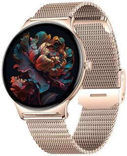 WizBay Premium Select Ultra Dunne Smartwatch 1.42 inch Goud