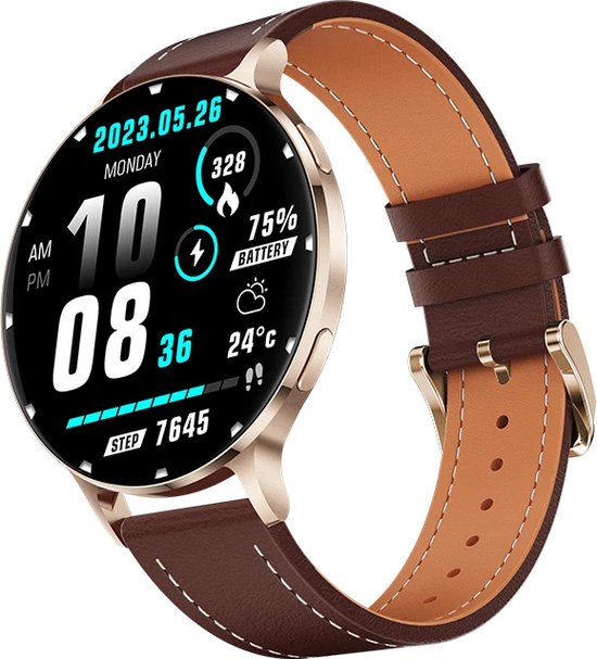 WizBay Premium Select Ultra Thin Smartwatch 1.75" AMOLED Goud