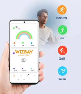 WizBay Premium Select Zilver Touch LED Smart Ring