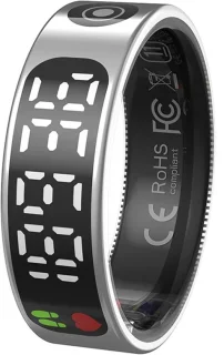 WizBay Premium Select Zilver Touch LED Smart Ring - Dames & Heren