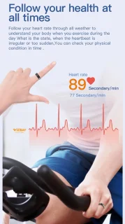 WizBay Premium Select Zilver Touch LED Smart Ring Oplaad Case