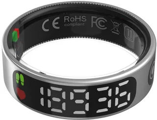 WizBay Premium Select Zilver Touch LED Smart Ring Oplaad Case