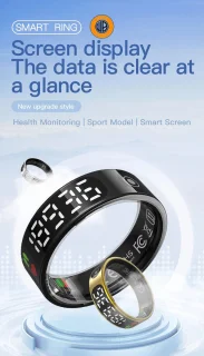 WizBay Premium Select Zilver Touch LED Smart Ring Oplaad Case