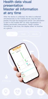 WizBay Premium Select Zilver Touch LED Smart Ring Oplaad Case