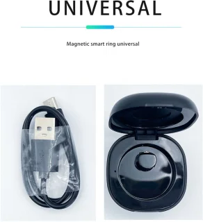 WizBay Premium Select Zilver Touch LED Smart Ring Oplaad Case